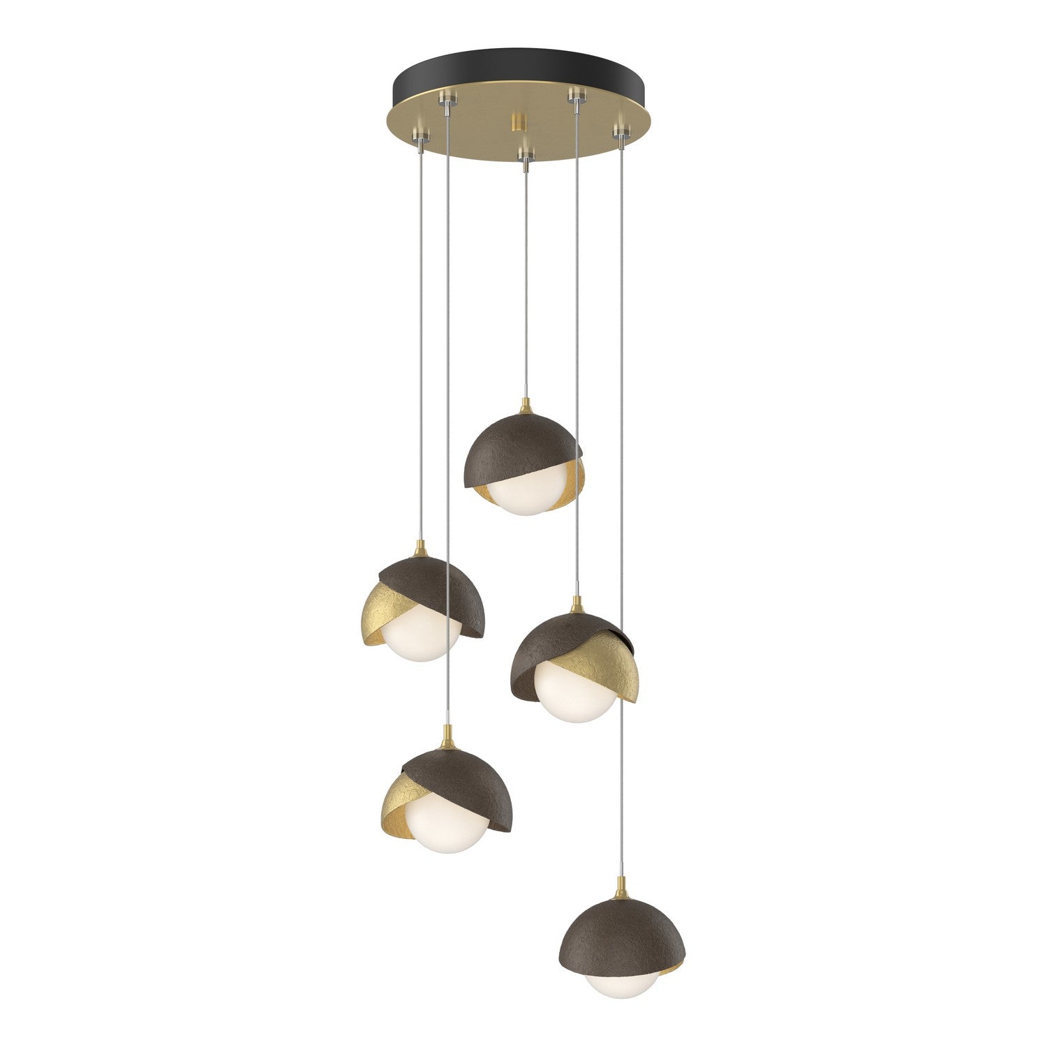 Hubbardton Forge - 131125-SKT-STND-86-05-GG0711 - LED Pendant - Brooklyn - Modern Brass