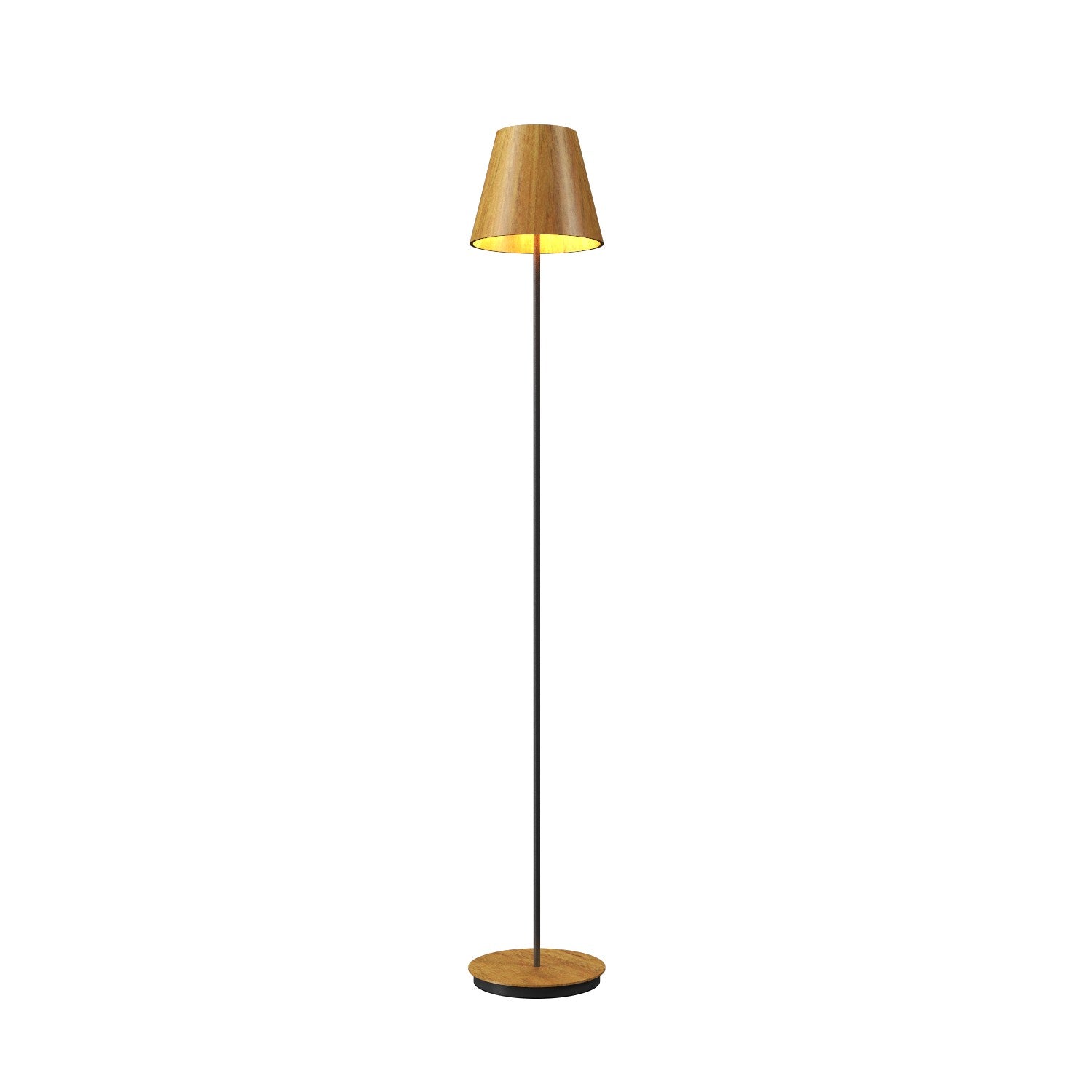 Accord Lighting - 3053.09 - One Light Floor Lamp - Conical - Louro Freijo