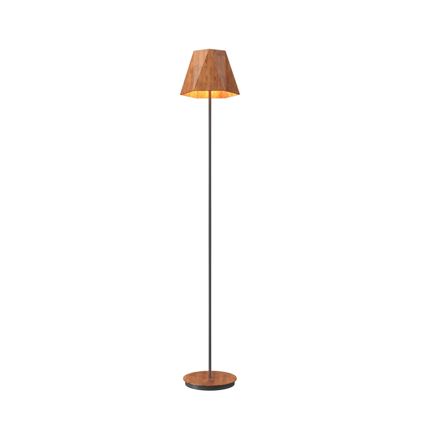 Accord Lighting - 3055.06 - One Light Floor Lamp - Facet - Imbuia