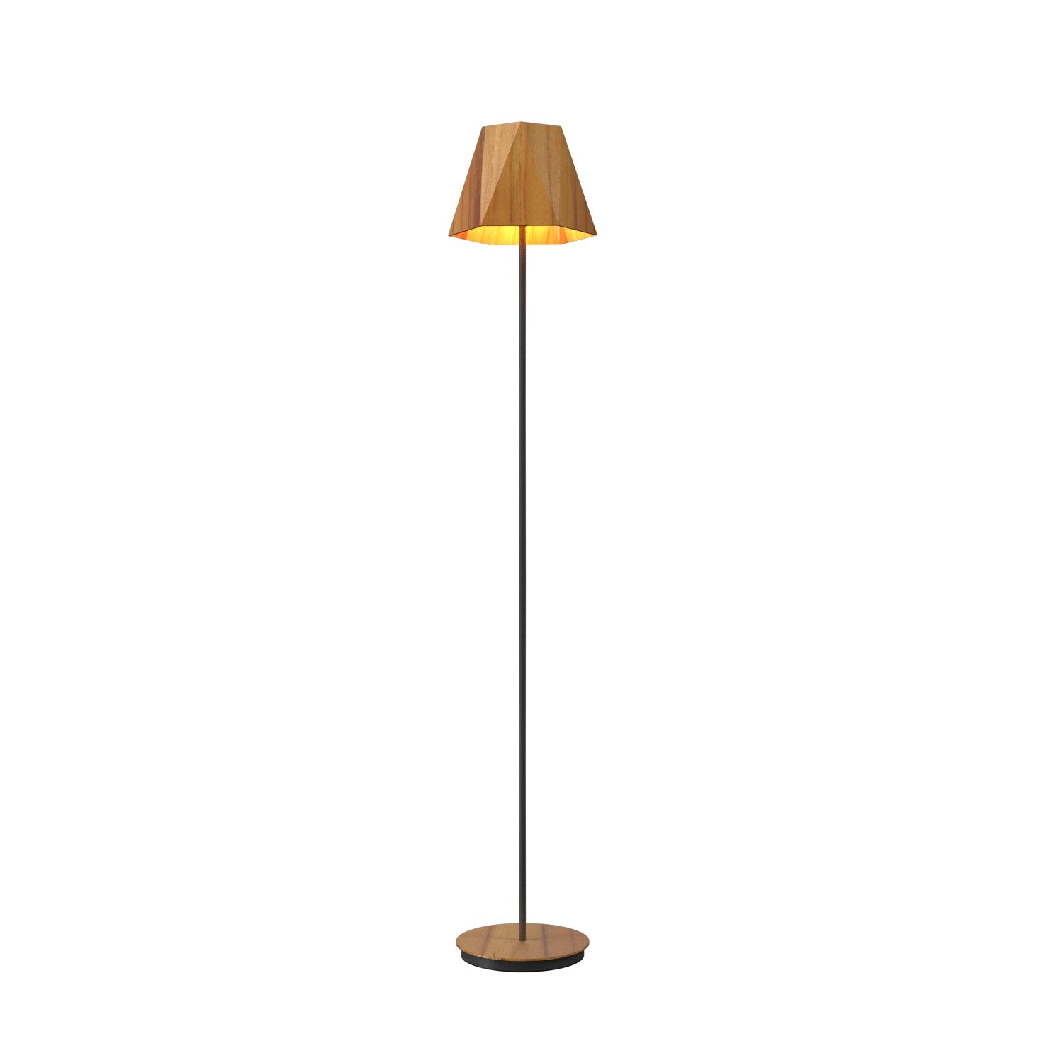 Accord Lighting - 3055.12 - One Light Floor Lamp - Facet - Teak