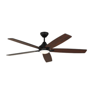 Generation Lighting. - 5LWDSM60MBKD - 60" Ceiling Fan - Lowden - Midnight Black