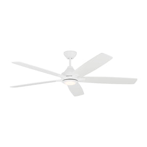 Generation Lighting. - 5LWDSM60RZWD - 60"Ceiling Fan - Lowden - Matte White