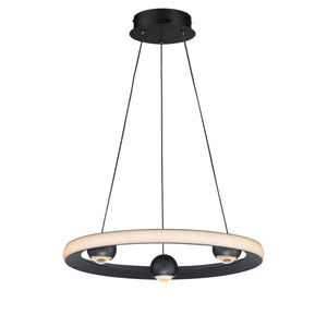 ET2 - E23511-BK - LED Pendant - Nodes - Black