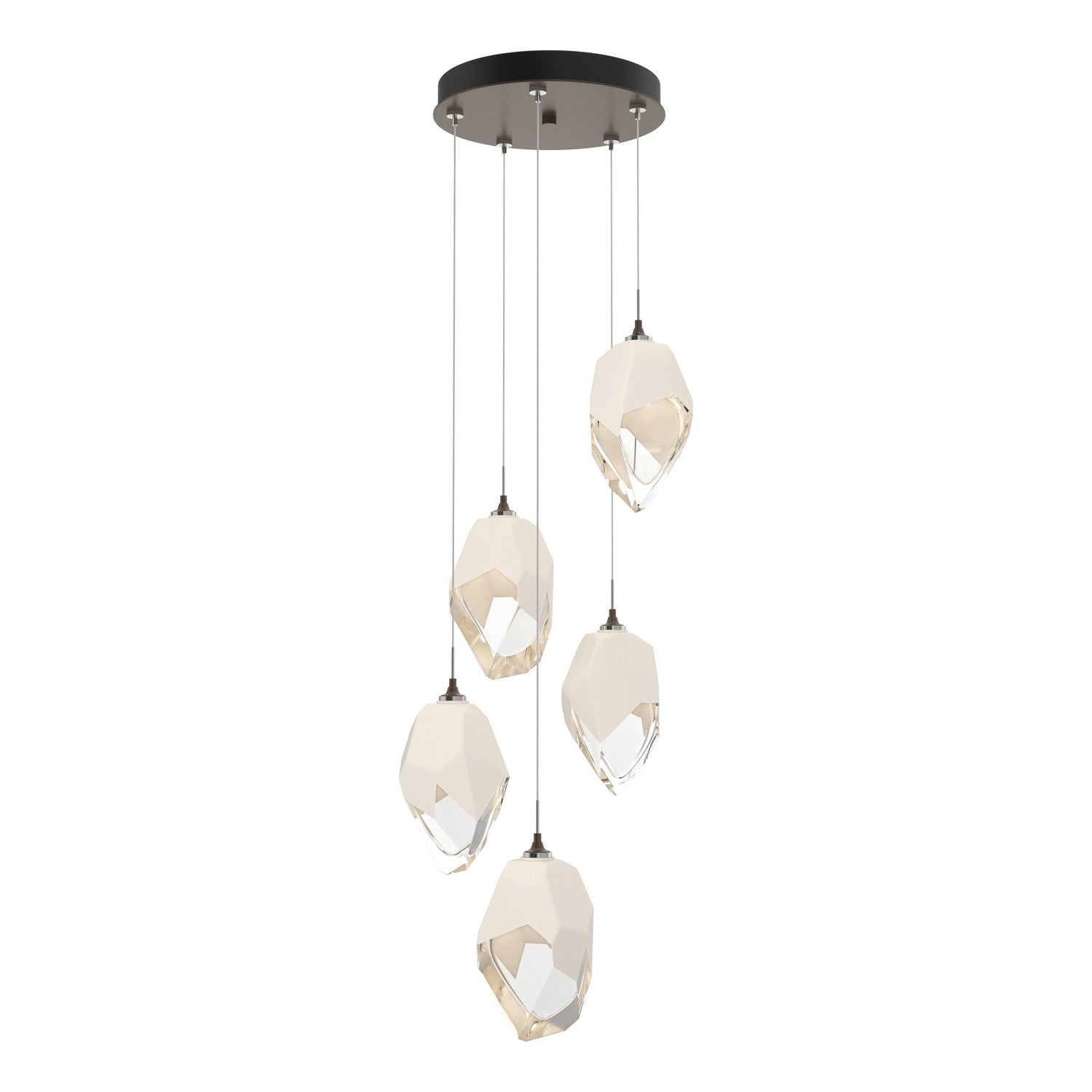 Hubbardton Forge - 131138-SKT-STND-05-WP0755 - LED Pendant - Chrysalis - Bronze