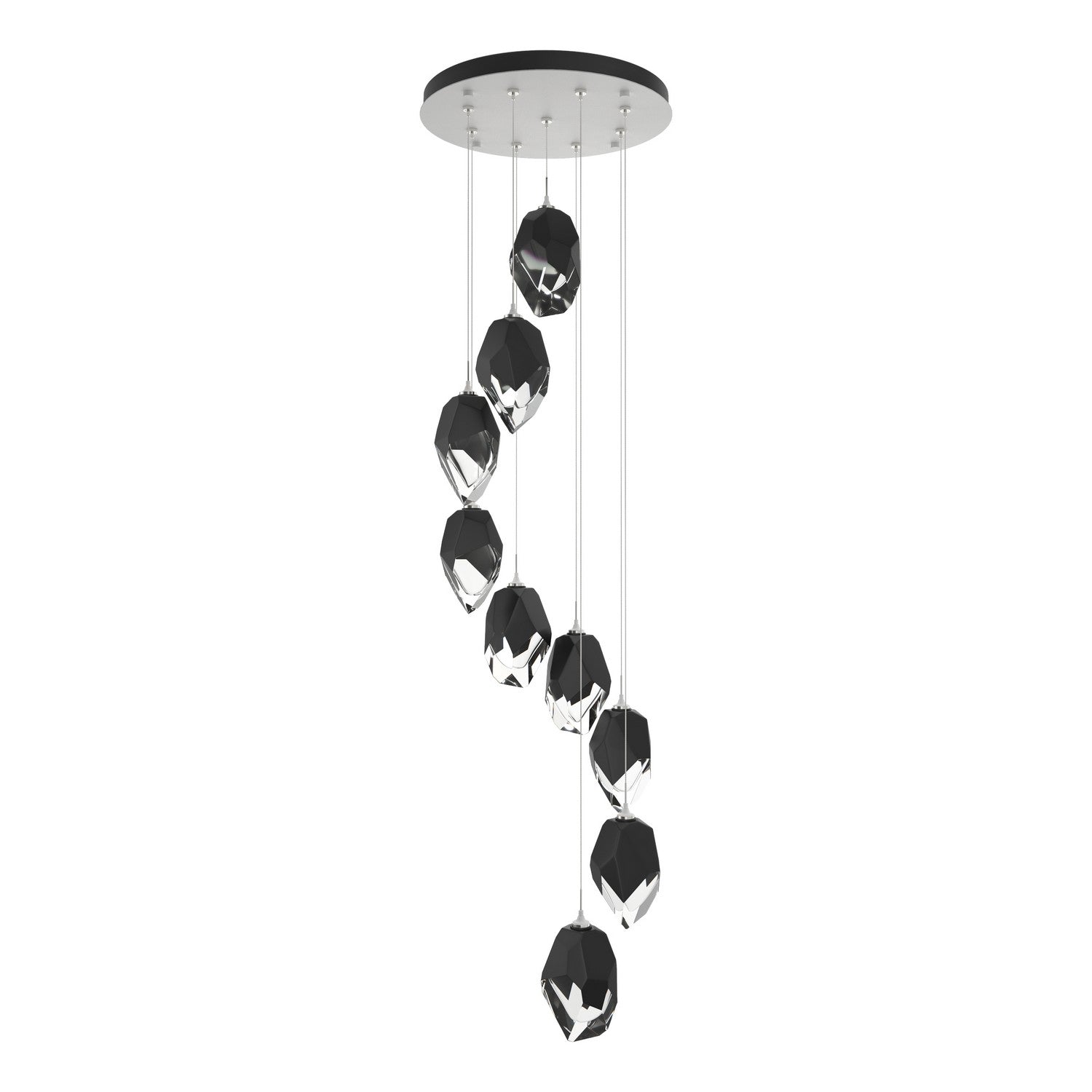 Hubbardton Forge - 131141-SKT-STND-02-BP0755 - Chrysalis 9-Light Large Crystal Pendant - Chrysalis - White