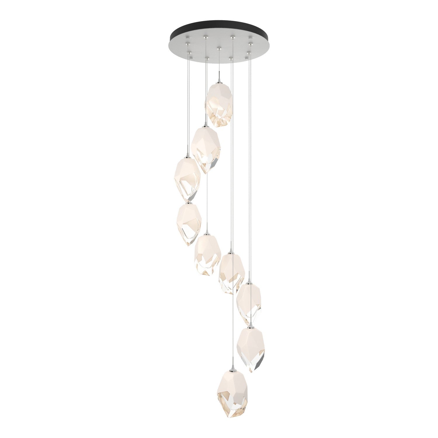 Hubbardton Forge - 131141-SKT-STND-02-WP0755 - Chrysalis 9-Light Large Crystal Pendant - Chrysalis - White