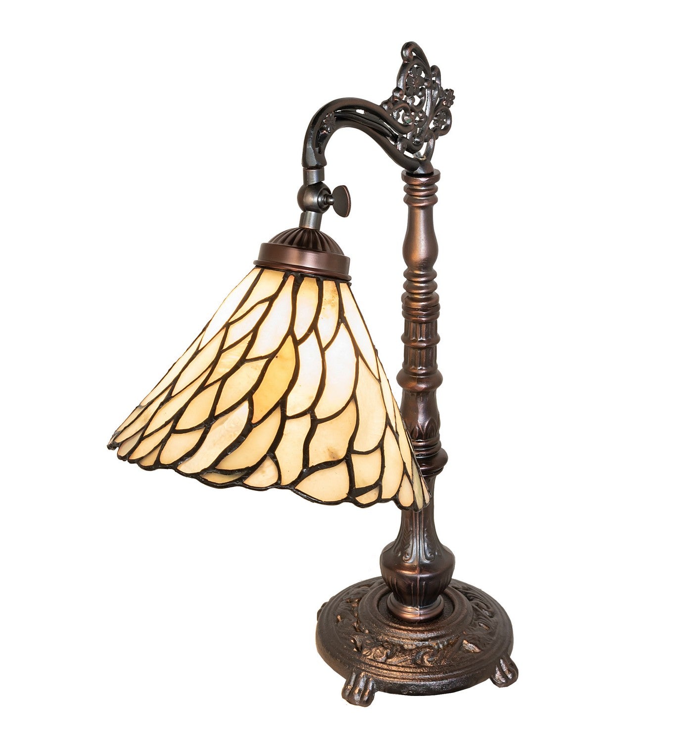 Meyda Tiffany - 104299 - One Light Table Lamp - Willow - Mahogany Bronze