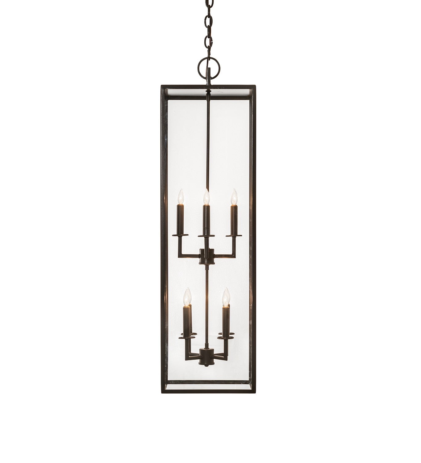 Meyda Tiffany - 240301 - Eight Light Pendant - Kitzi Box - Bronze