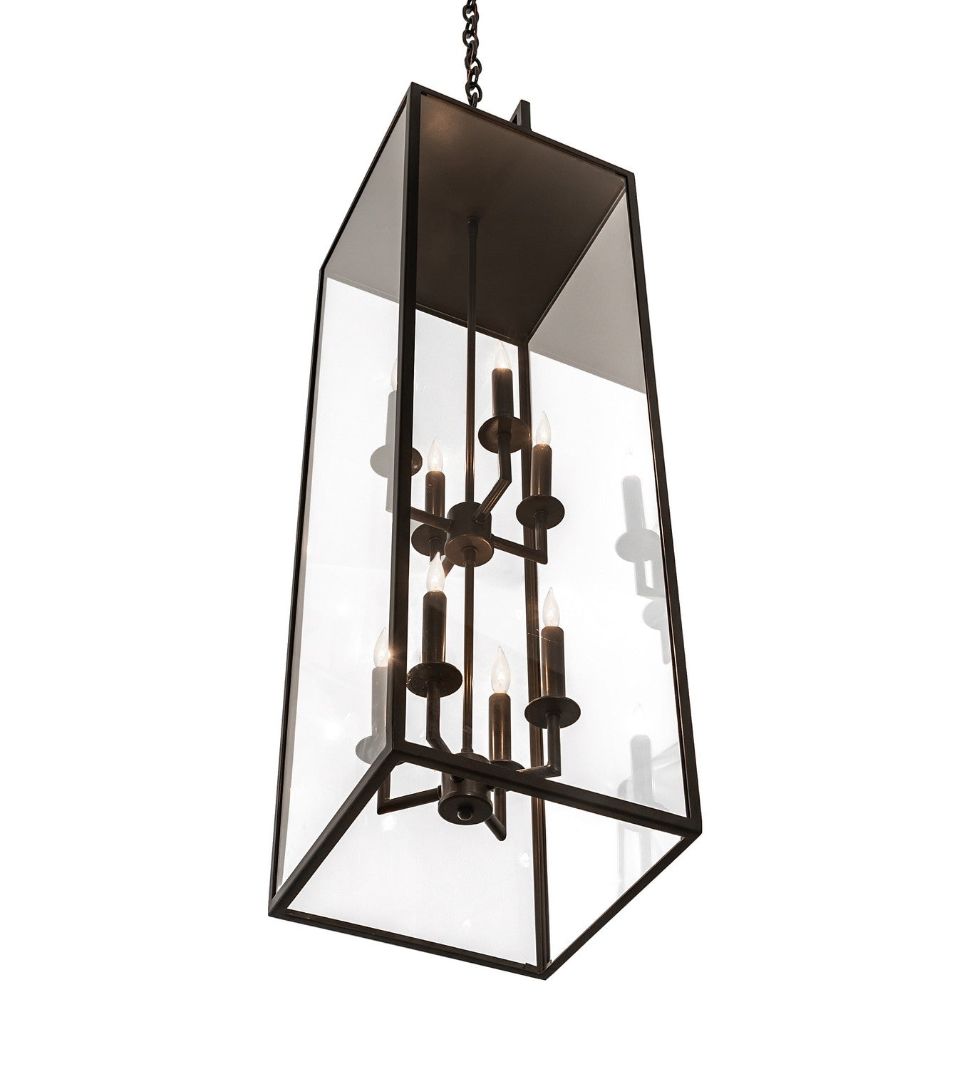 Meyda Tiffany - 240301 - Eight Light Pendant - Kitzi Box - Bronze