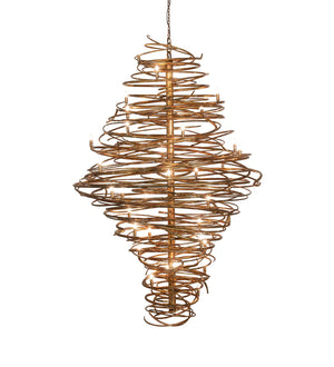 Meyda Tiffany - 253231 - LED Chandelier - Cyclone - Gilded Gold