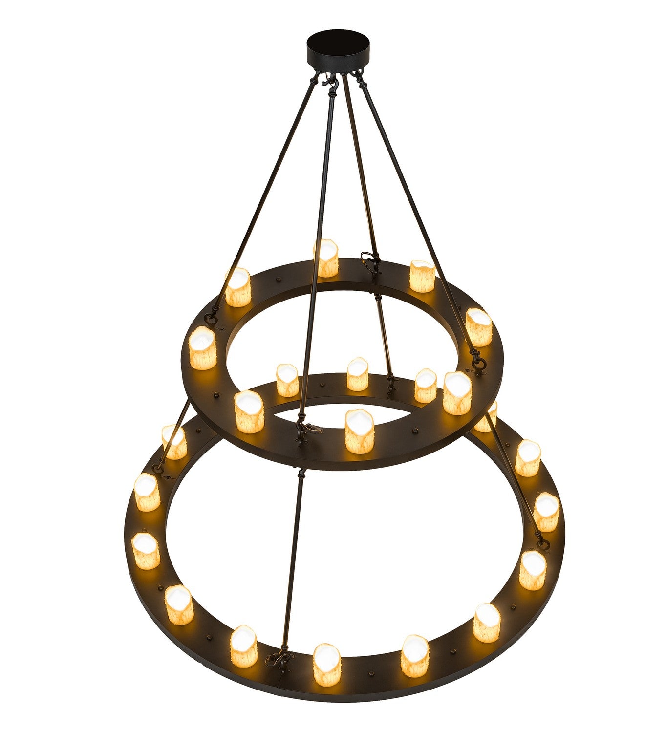 Meyda Tiffany - 260814 - LED Chandelier - Loxley - Textured Black