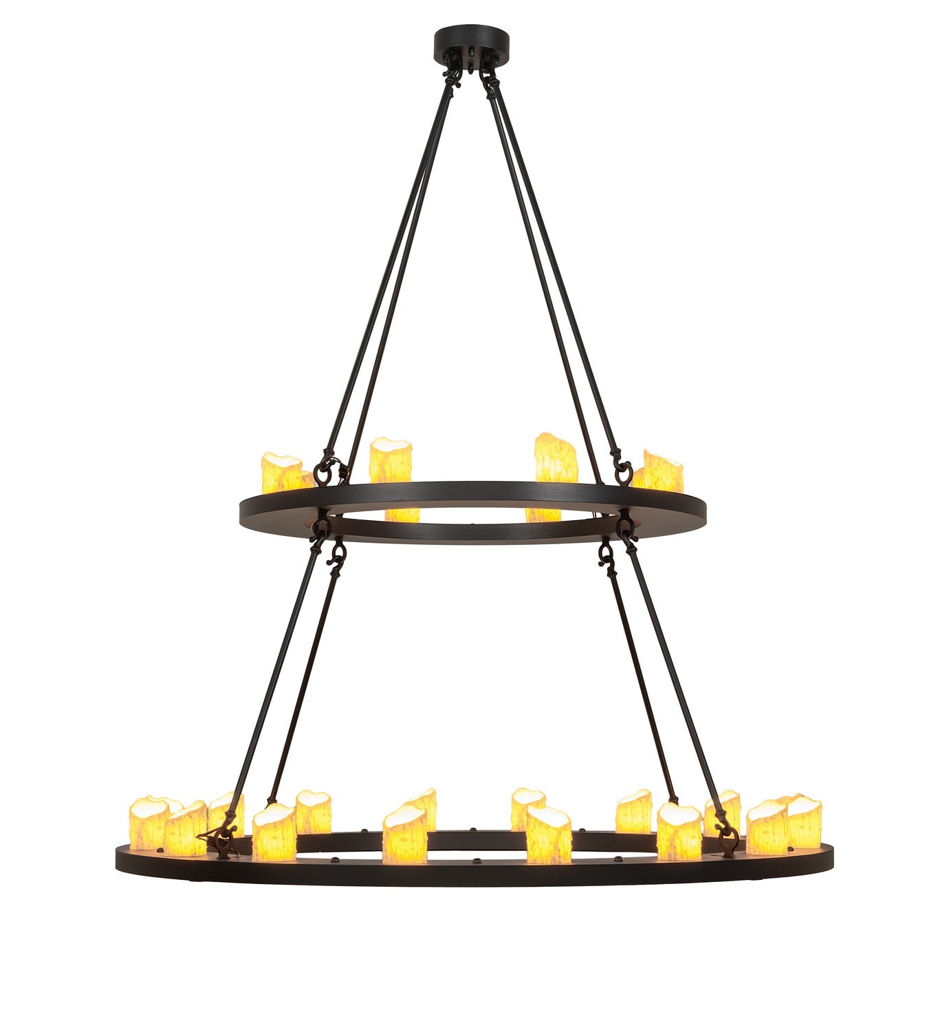 Meyda Tiffany - 260814 - LED Chandelier - Loxley - Textured Black