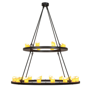 Meyda Tiffany - 260814 - LED Chandelier - Loxley - Textured Black