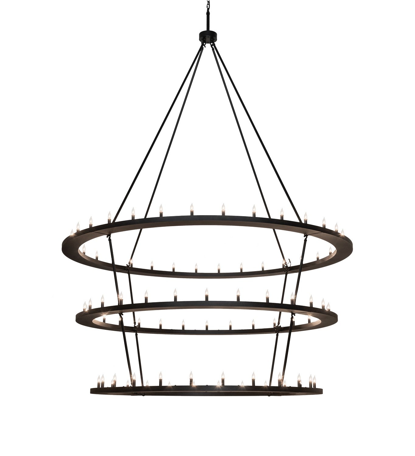 Meyda Tiffany - 260896 - LED Chandelier - Loxley - Textured Black