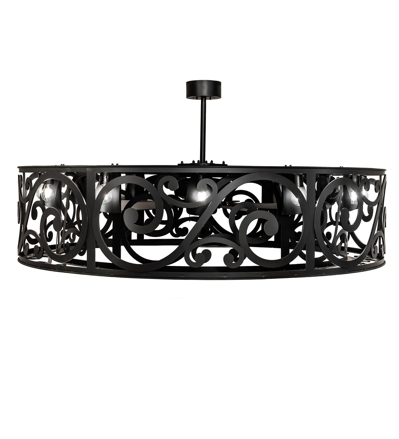 Meyda Tiffany - 261144 - 12 Light Lantern - Dean - Solar Black