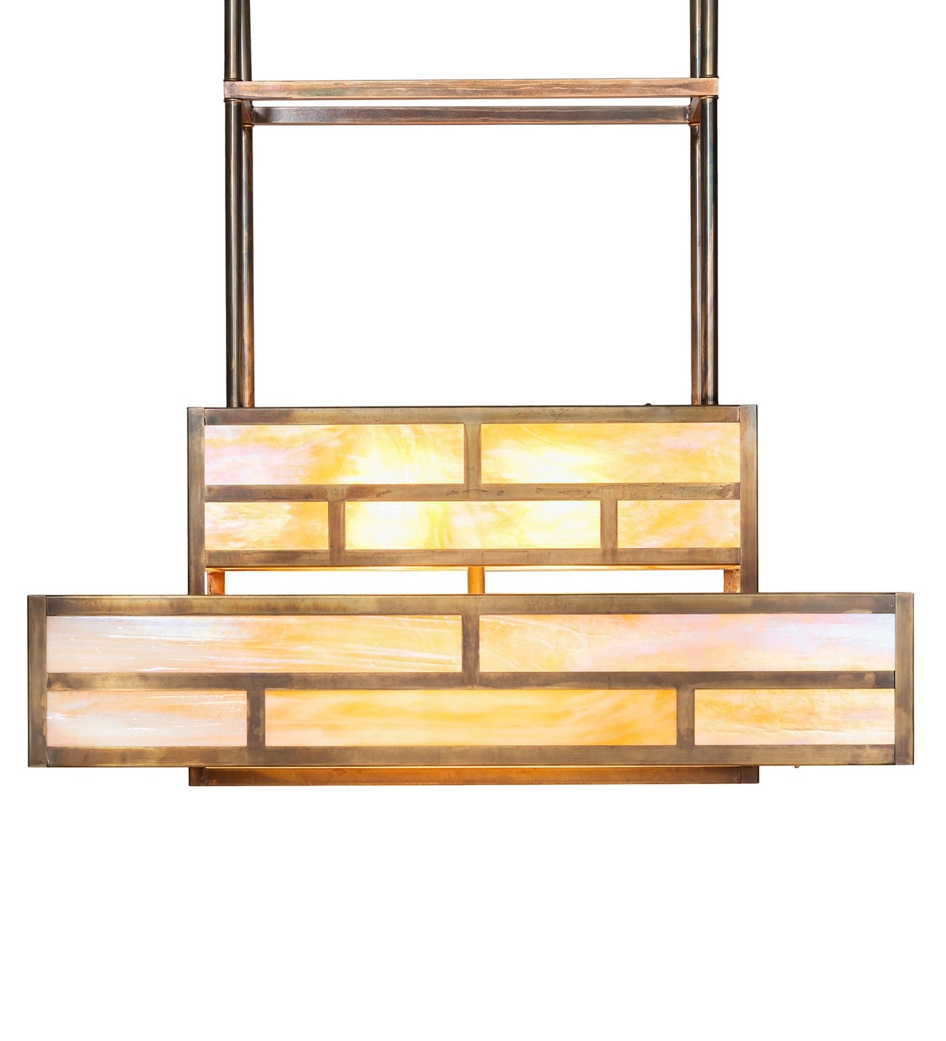 Meyda Tiffany - 262146 - Eight Light Pendant - Hyde Park - Vintage Brass