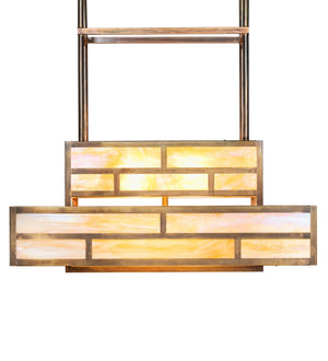 Meyda Tiffany - 262146 - Eight Light Pendant - Hyde Park - Vintage Brass