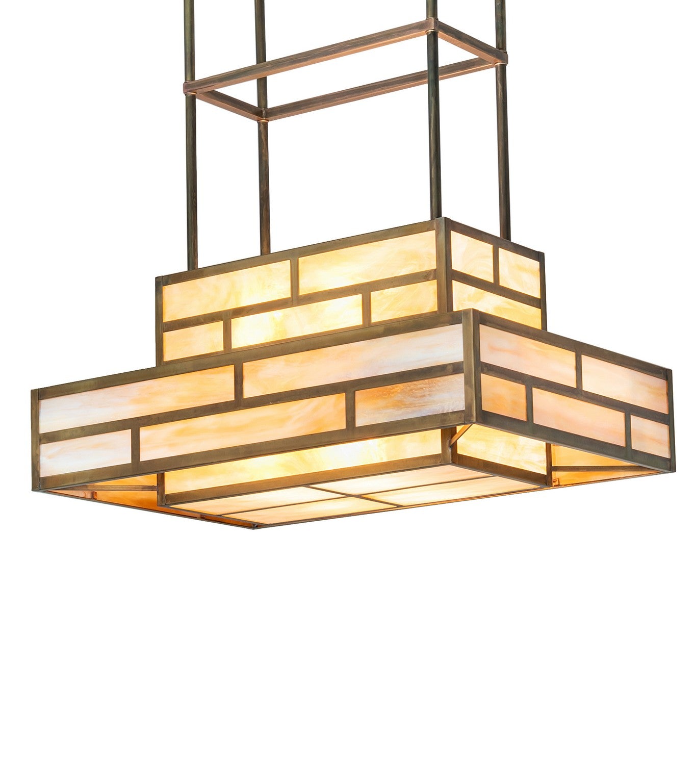 Meyda Tiffany - 262146 - Eight Light Pendant - Hyde Park - Vintage Brass