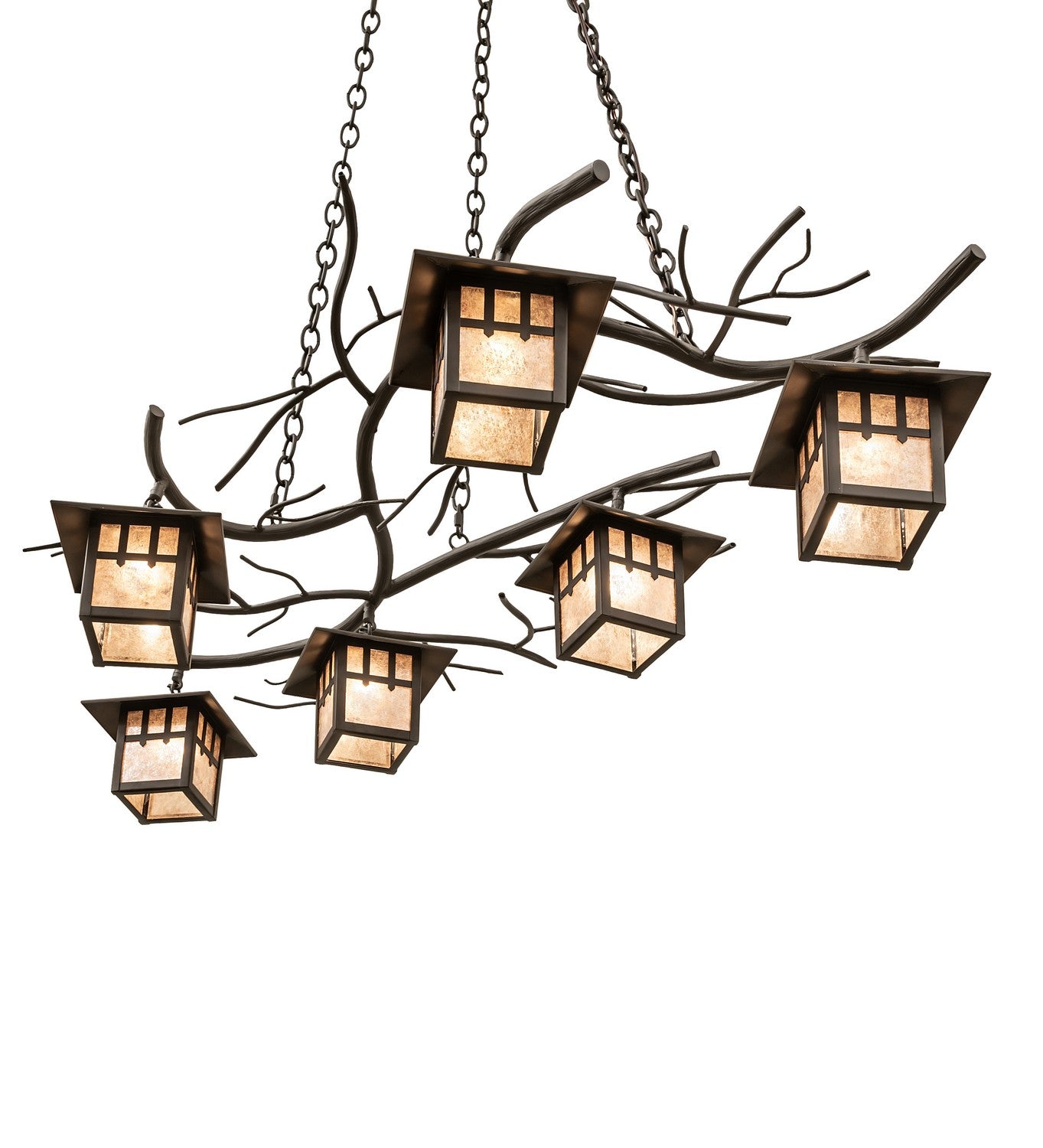 Meyda Tiffany - 265801 - Six Light Chandelier - Winter Solstice - Oil Rubbed Bronze