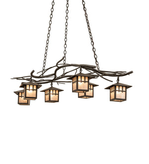 Meyda Tiffany - 265801 - Six Light Chandelier - Winter Solstice - Oil Rubbed Bronze