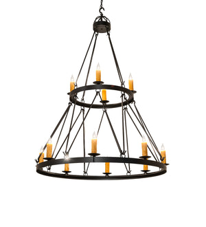 Meyda Tiffany - 267209 - 12 Light Chandelier - Lakeshore - Solar Black