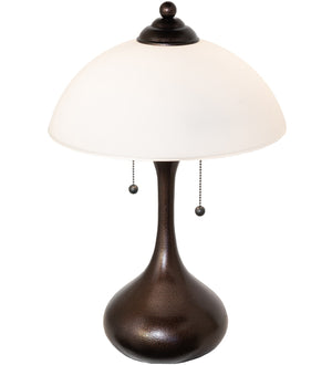 Meyda Tiffany - 267268 - Two Light Table Lamp - Metro Frosty - Copper Vein