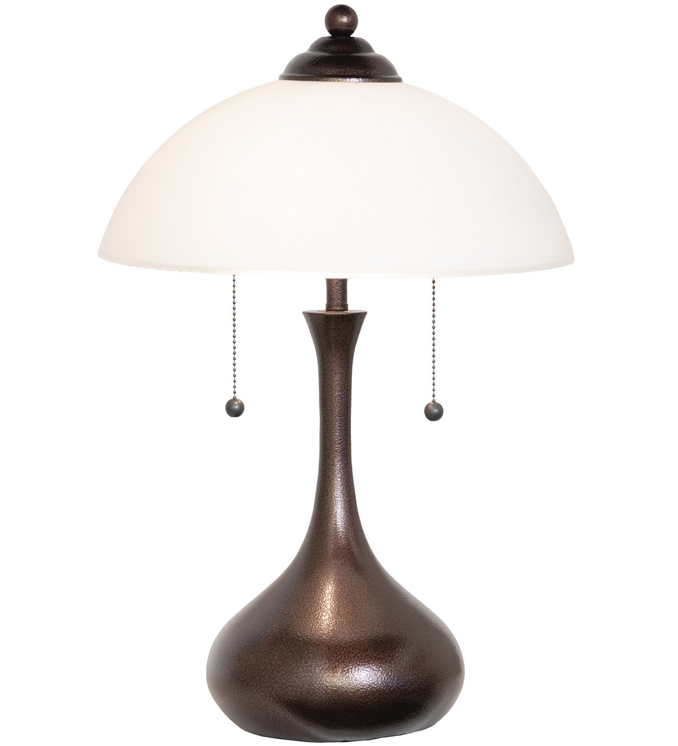 Meyda Tiffany - 267268 - Two Light Table Lamp - Metro Frosty - Copper Vein