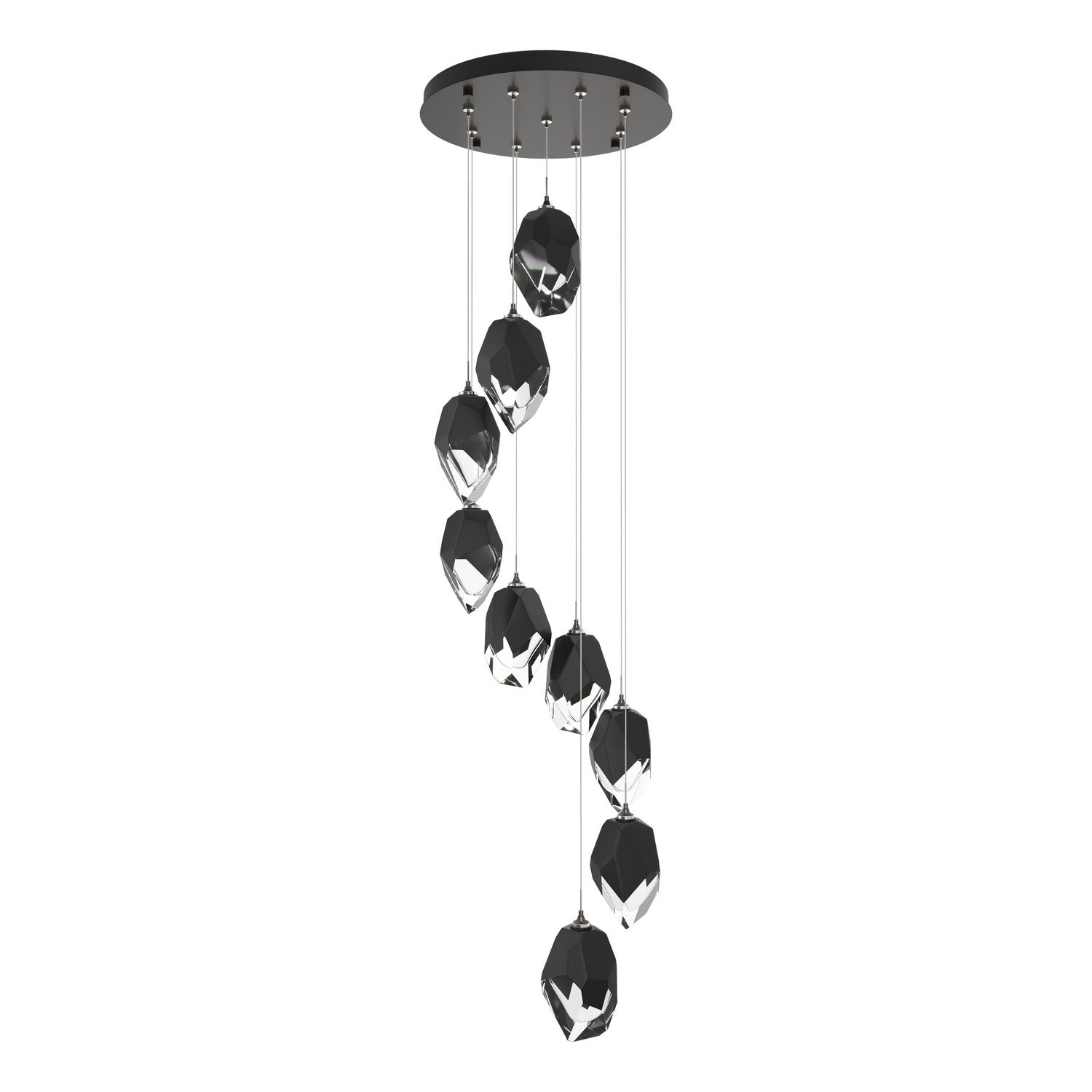 Hubbardton Forge - 131141-SKT-STND-14-BP0755 - Chrysalis 9-Light Large Crystal Pendant - Chrysalis - Oil Rubbed Bronze