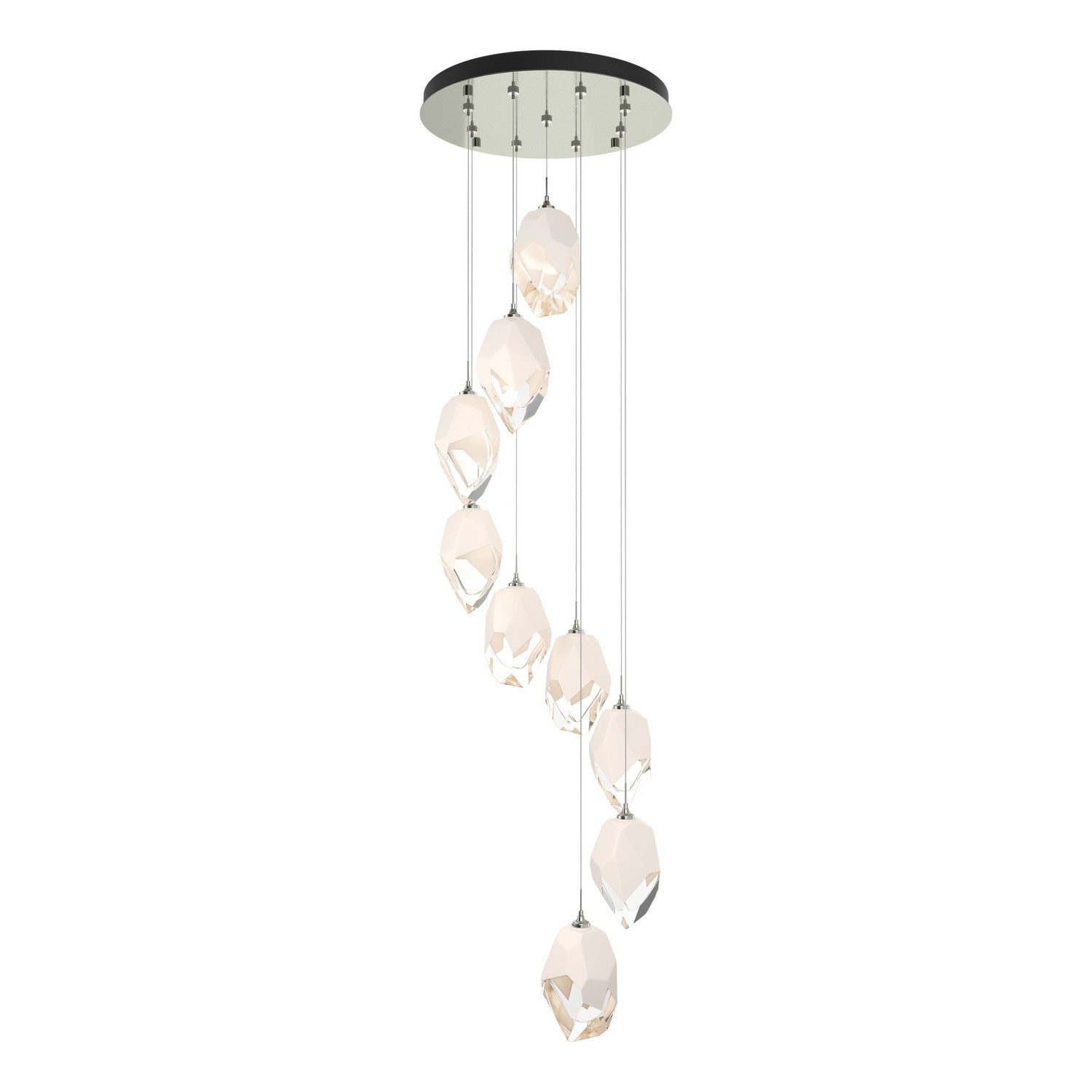 Hubbardton Forge - 131141-SKT-STND-85-WP0755 - Chrysalis 9-Light Large Crystal Pendant - Chrysalis - Sterling