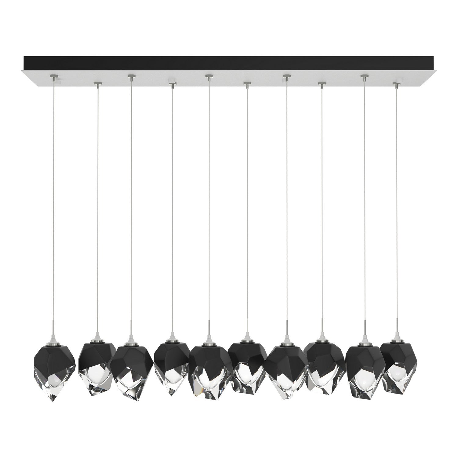 Hubbardton Forge - 131143-SKT-STND-02-BP0754 - Chrysalis 10-Light Small Crystal Pendant - Chrysalis - White