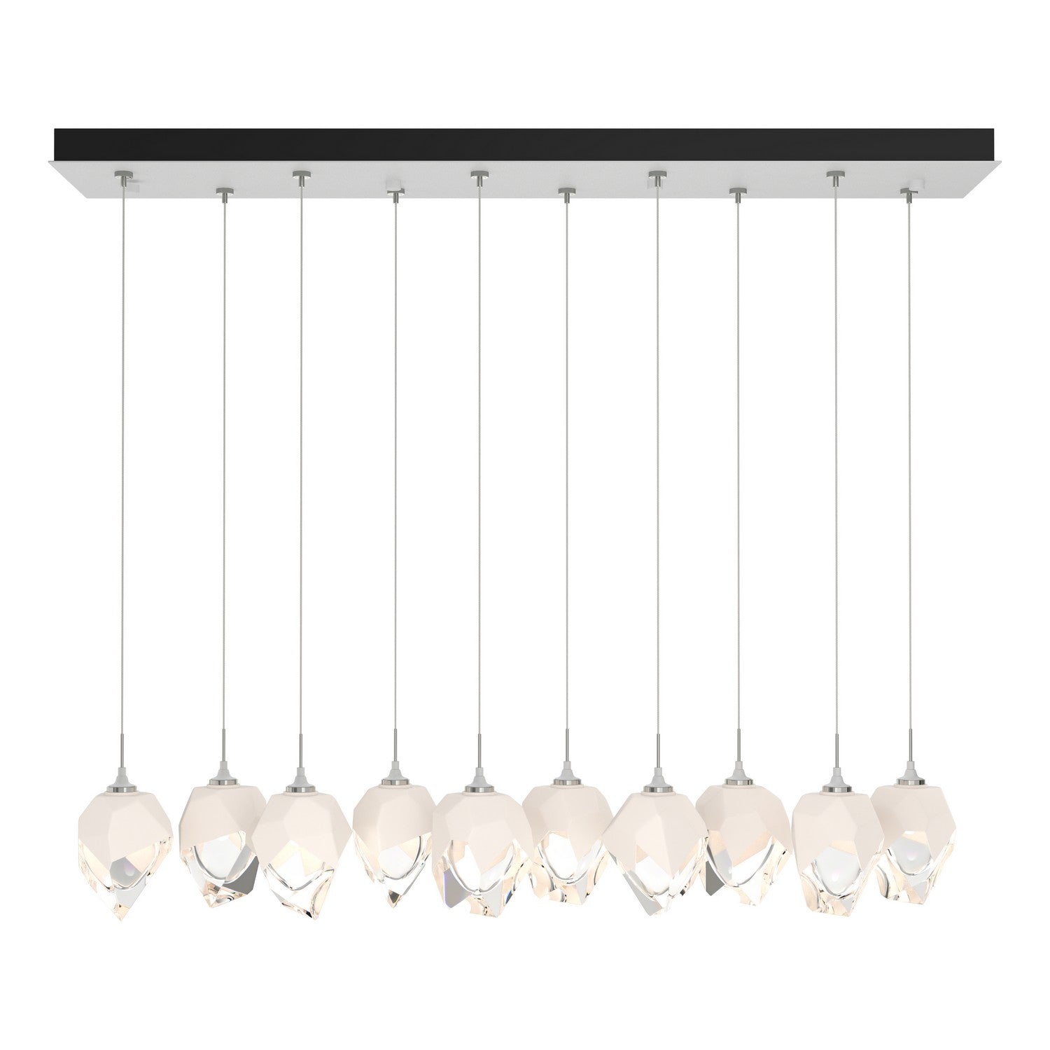 Hubbardton Forge - 131143-SKT-STND-02-WP0754 - Chrysalis 10-Light Small Crystal Pendant - Chrysalis - White