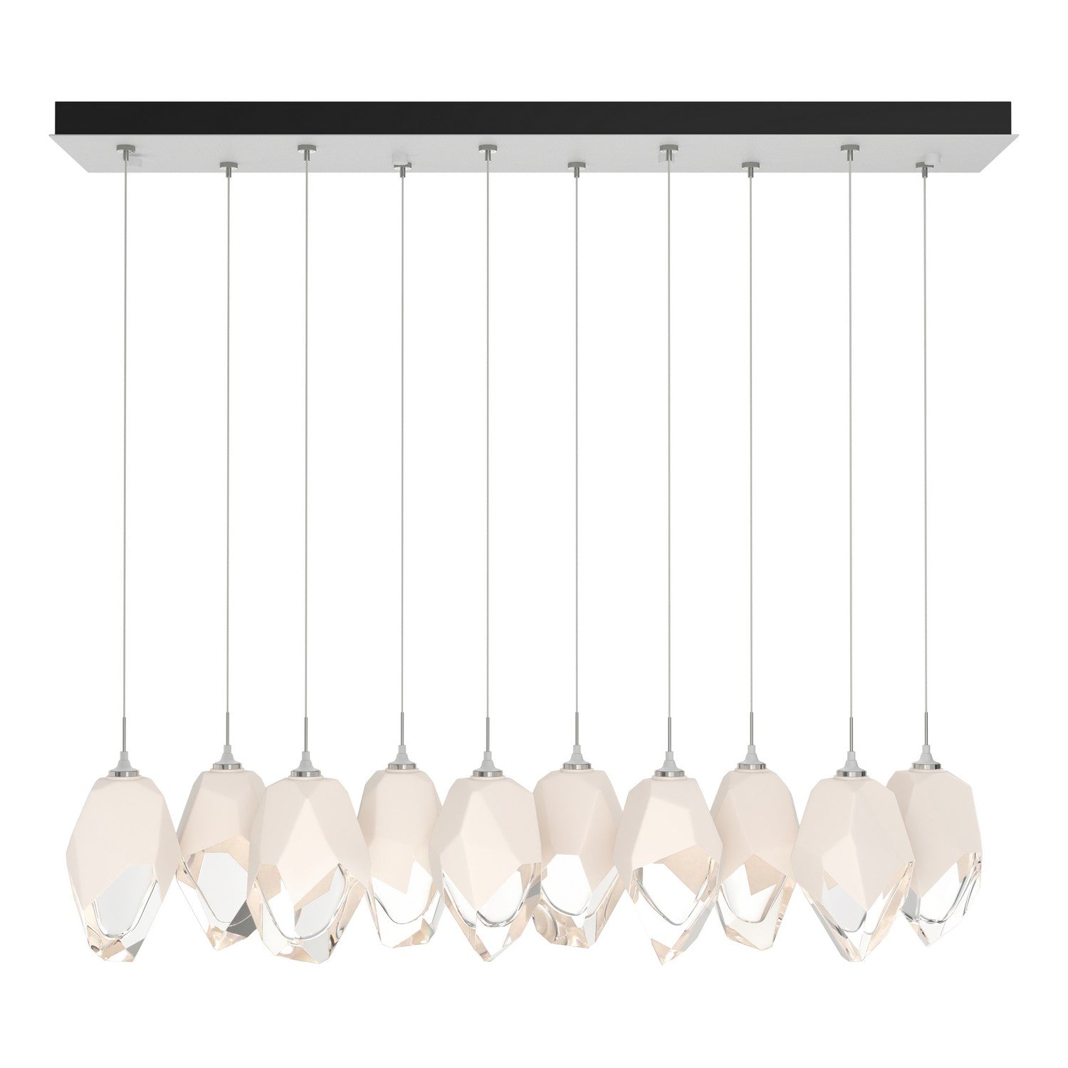 Hubbardton Forge - 131144-SKT-STND-02-WP0755 - Chrysalis 10-Light Large Crystal Pendant - Chrysalis - White