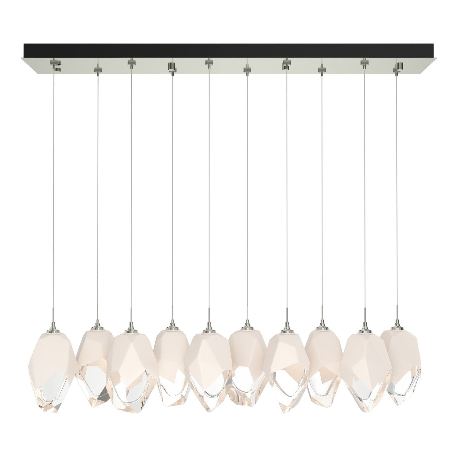 Hubbardton Forge - 131144-SKT-STND-85-WP0755 - Chrysalis 10-Light Large Crystal Pendant - Chrysalis - Sterling