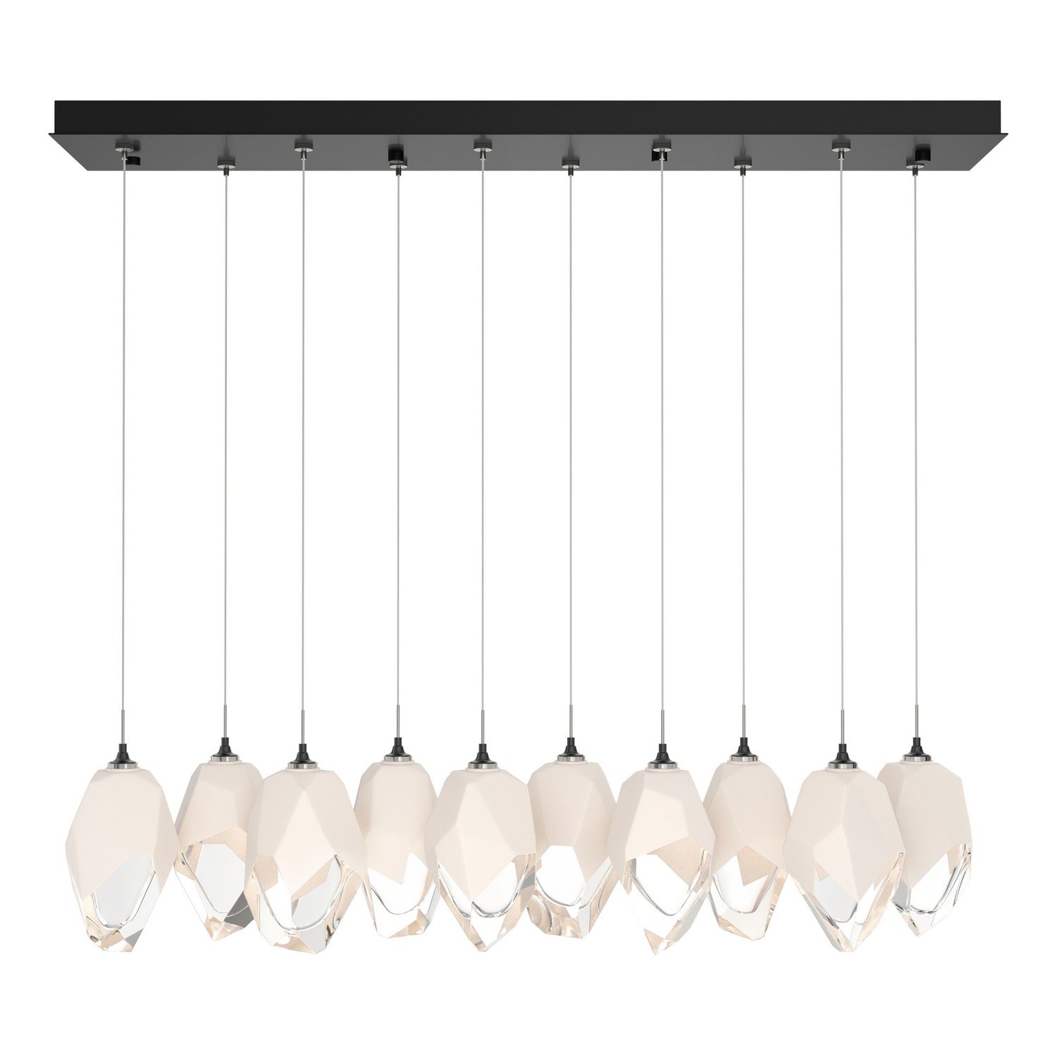 Hubbardton Forge - 131144-SKT-STND-89-WP0755 - Chrysalis 10-Light Large Crystal Pendant - Chrysalis - Ink