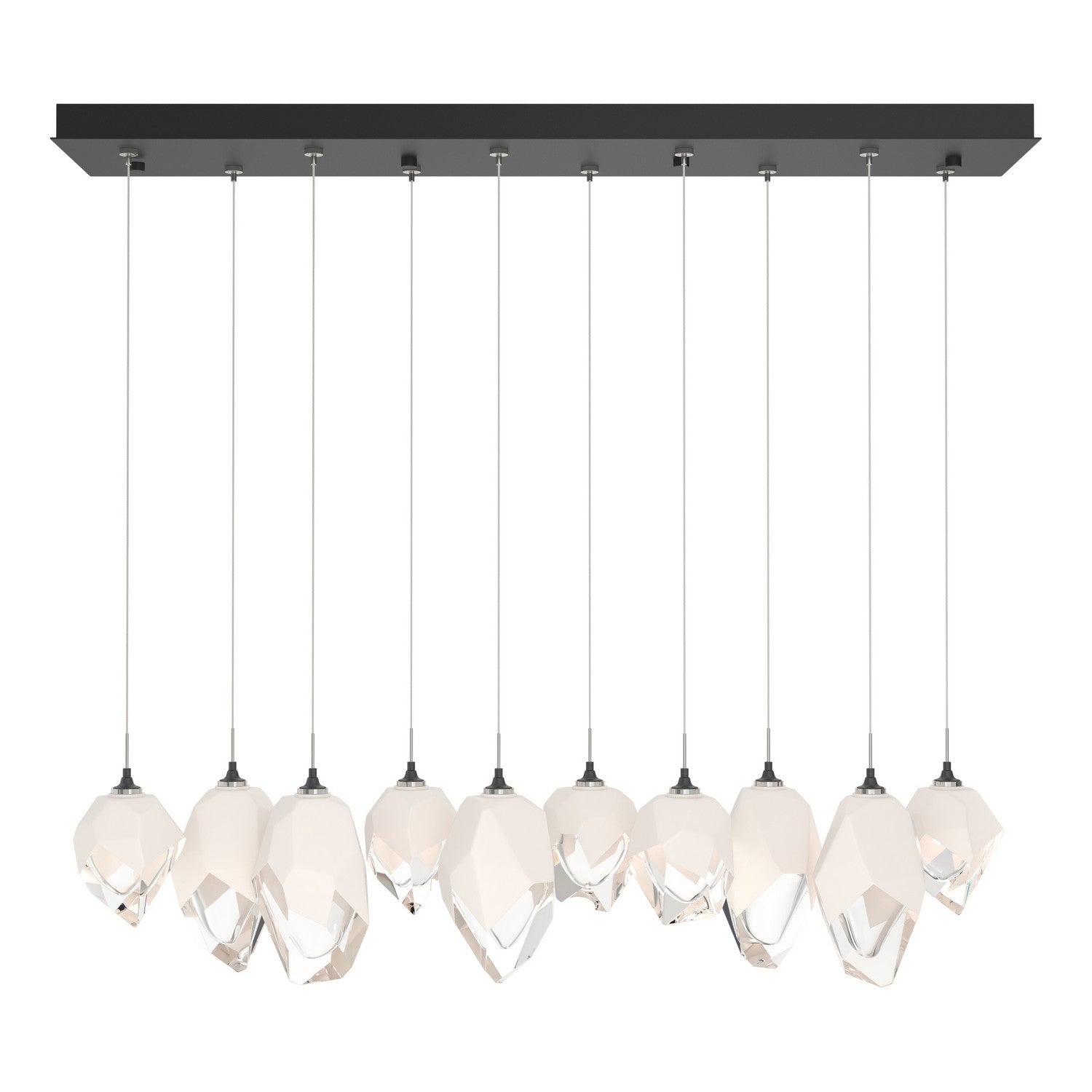 Hubbardton Forge - 131145-SKT-STND-02-WP0756 - Chrysalis 10-Light Mixed Crystal Pendant - Chrysalis - White