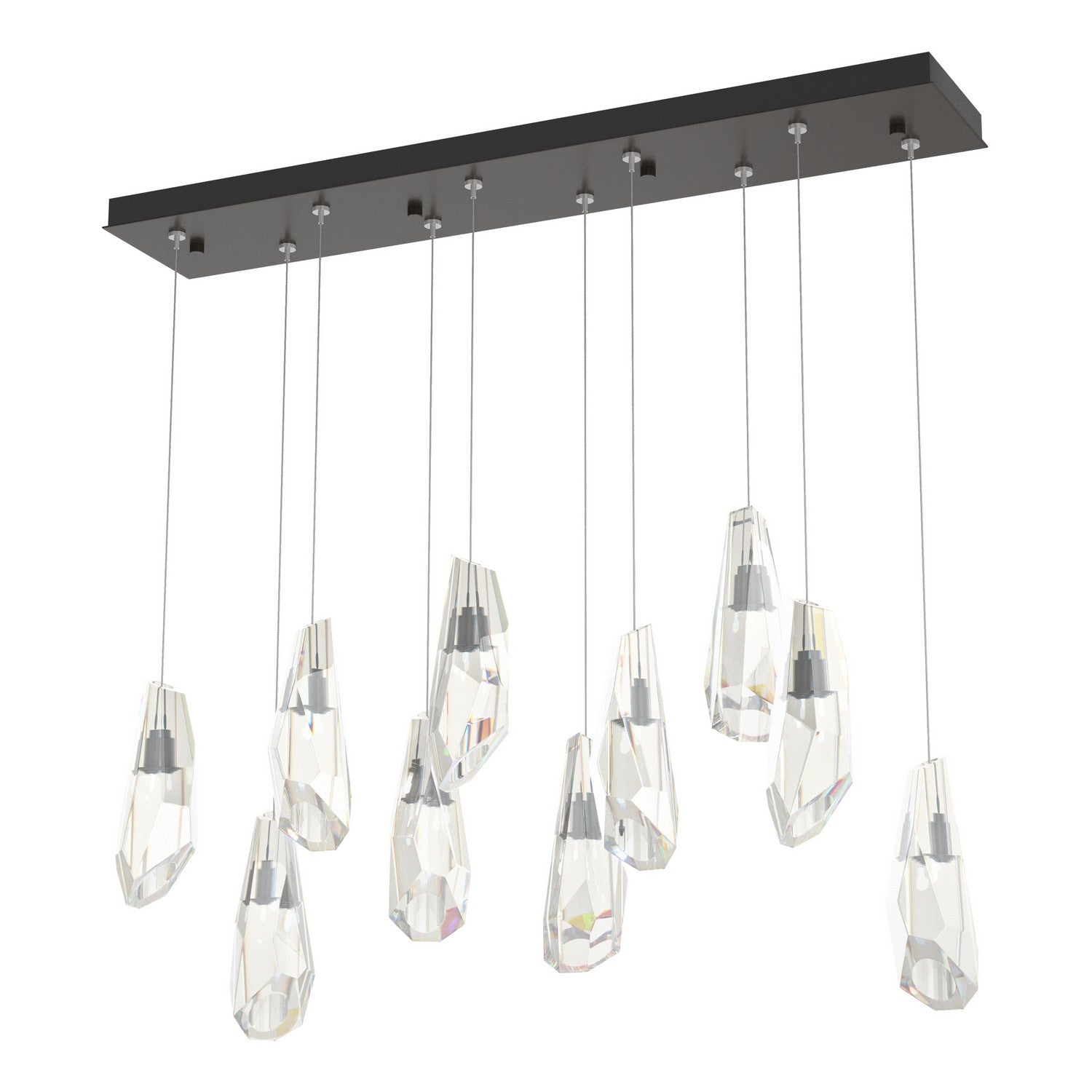 Hubbardton Forge - 131201-SKT-STND-14-CR - Luma 10-Light Large Crystal Pendant - Luma - Oil Rubbed Bronze