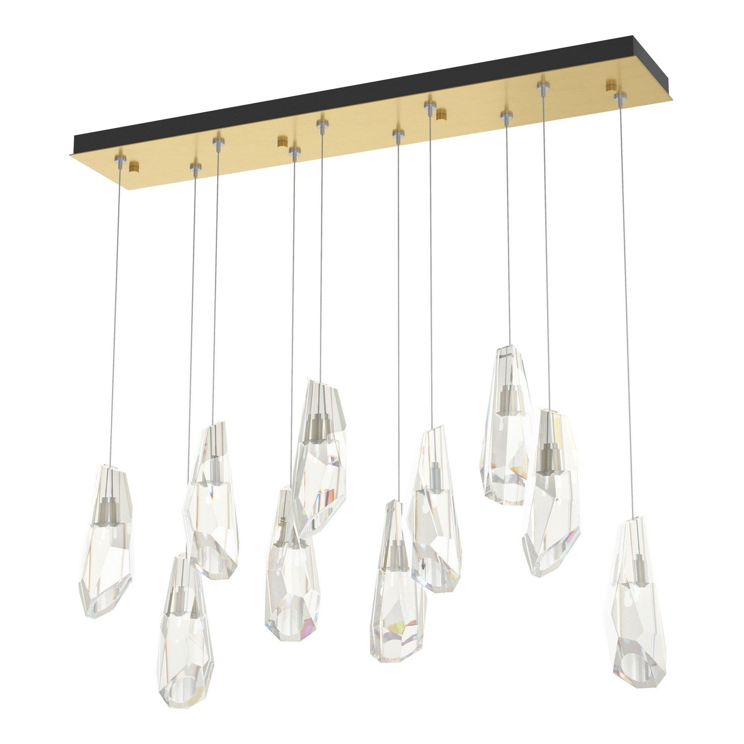 Hubbardton Forge - 131201-SKT-STND-89-CR - Luma 10-Light Large Crystal Pendant - Luma - Ink