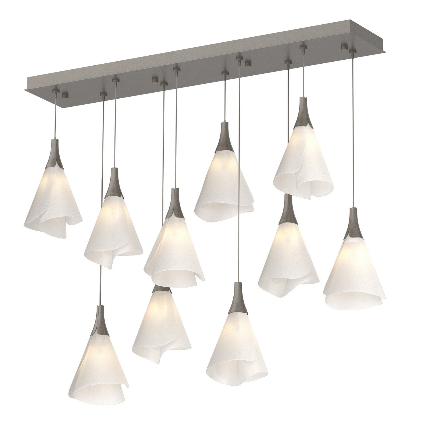 Hubbardton Forge - 131202-SKT-STND-07-SH1987 - Mobius 10-Light Pendant - Mobius - Dark Smoke
