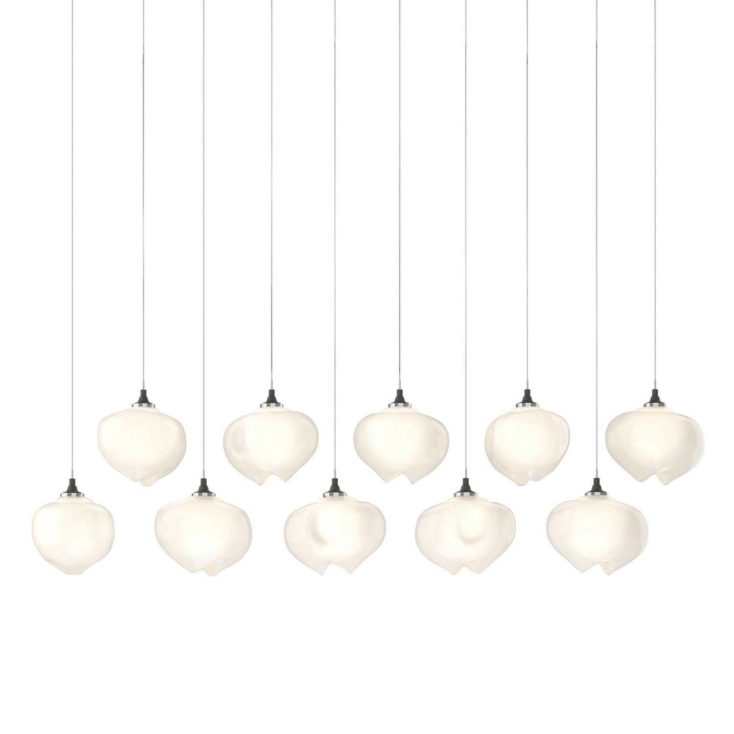Hubbardton Forge - 131203-SKT-LONG-20-FD0710 - Ume 10-Light Pendant - Ume - Natural Iron