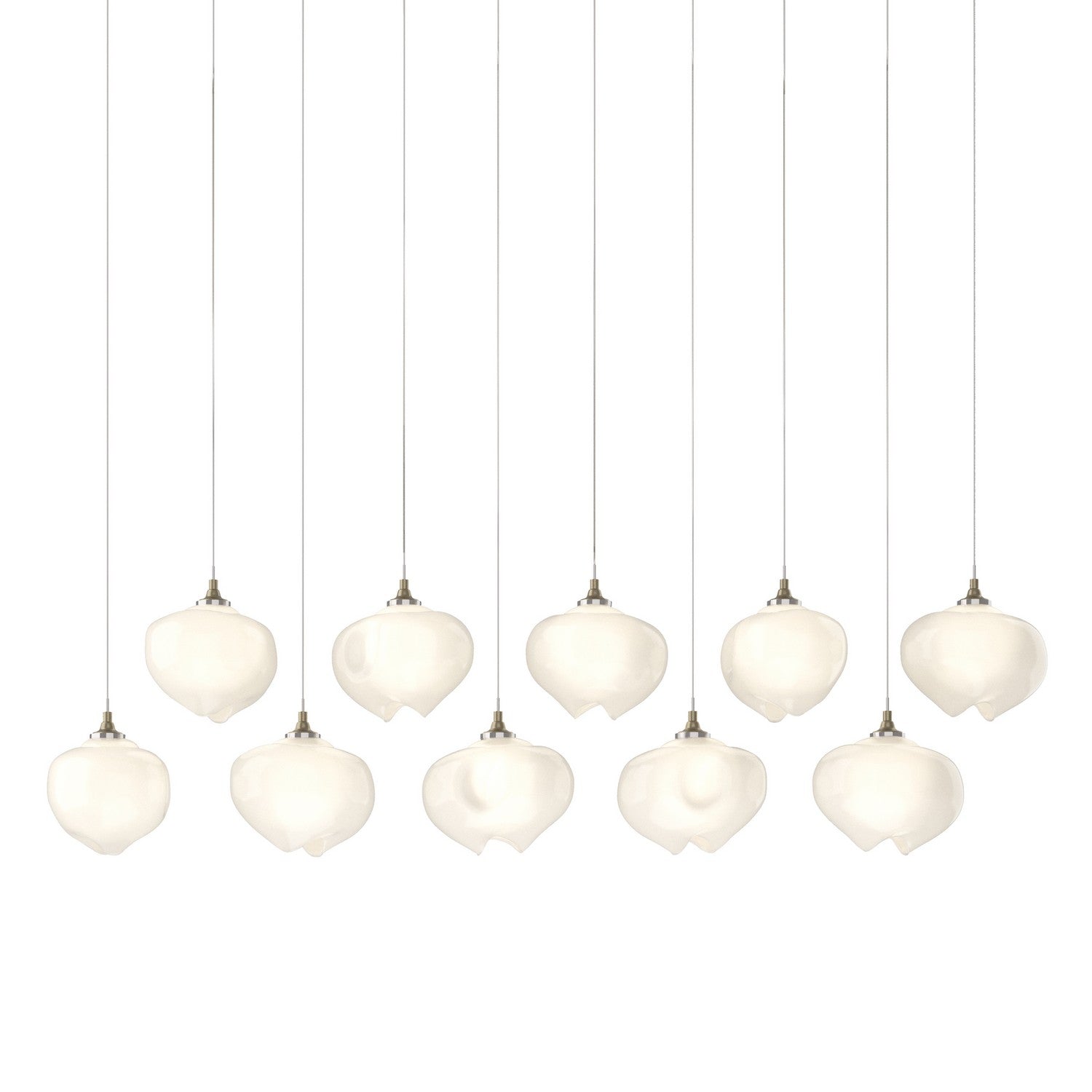 Hubbardton Forge - 131203-SKT-LONG-84-FD0710 - Ume 10-Light Pendant - Ume - Soft Gold