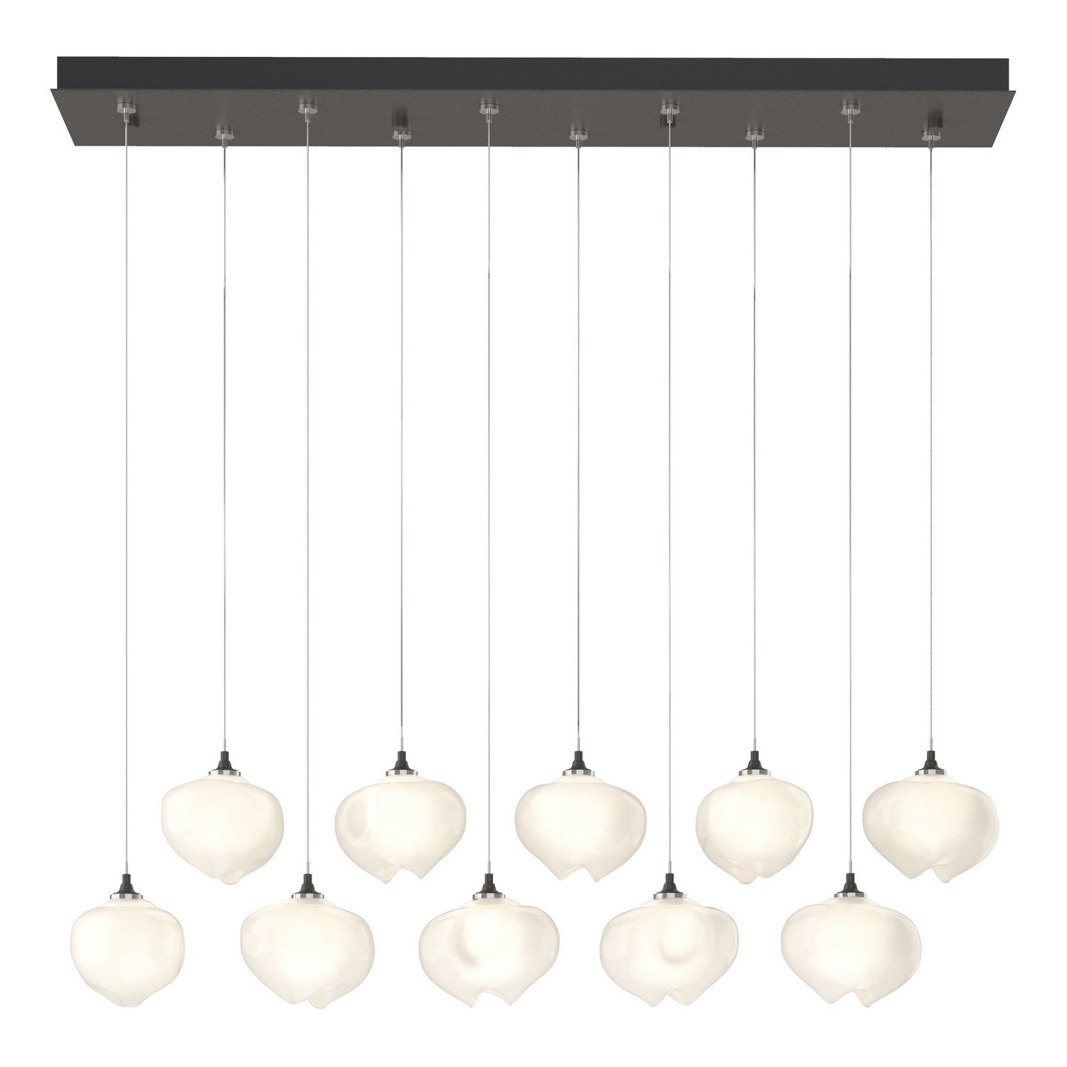 Hubbardton Forge - 131203-SKT-STND-07-FD0710 - Ume 10-Light Pendant - Ume - Dark Smoke