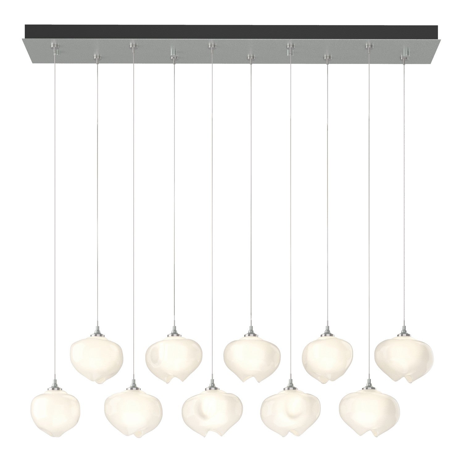 Hubbardton Forge - 131203-SKT-STND-82-FD0710 - Ume 10-Light Pendant - Ume - Vintage Platinum
