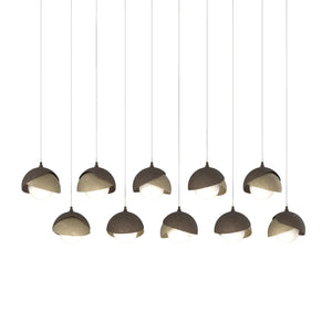 Hubbardton Forge - 131205-SKT-LONG-05-84-GG0711 - LED Pendant - Brooklyn - Bronze