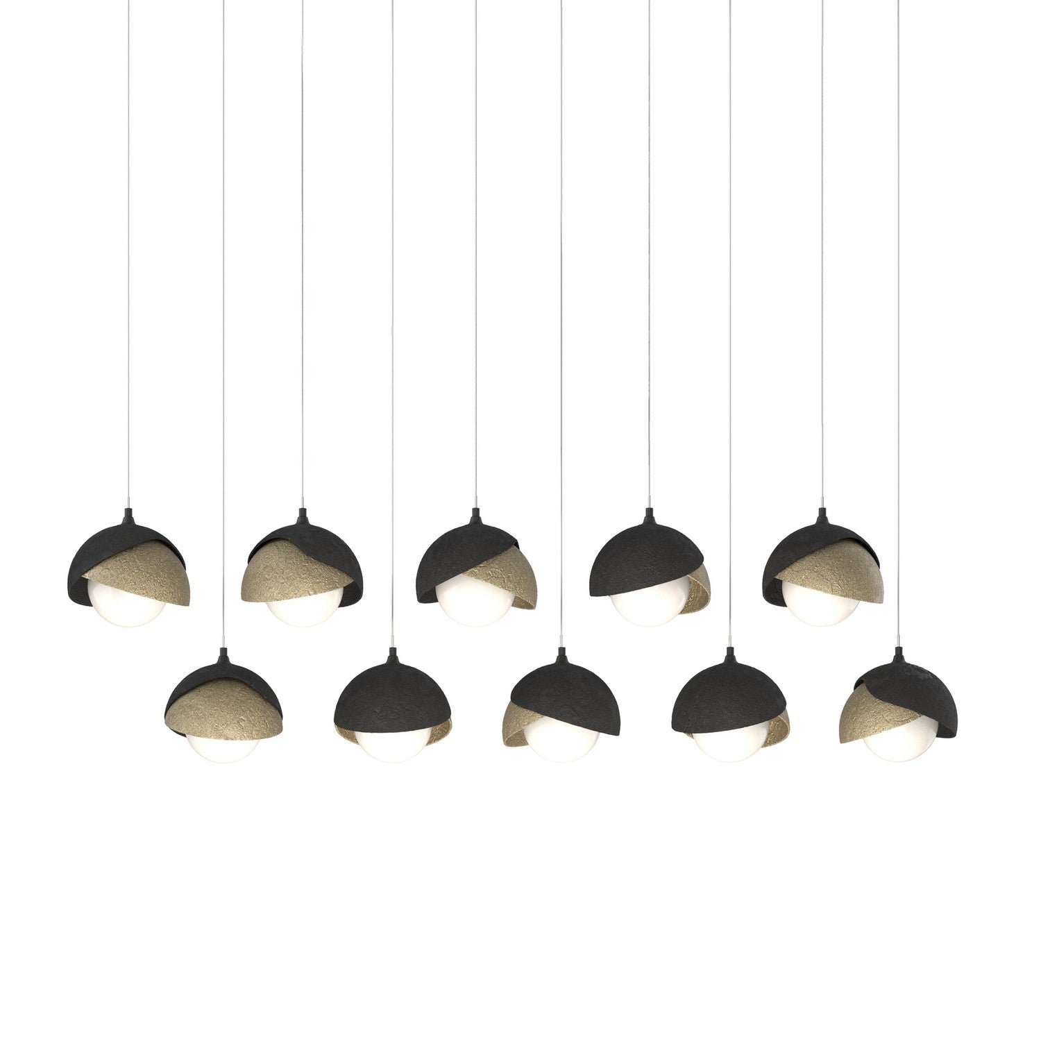 Hubbardton Forge - 131205-SKT-LONG-10-84-GG0711 - LED Pendant - Brooklyn - Black