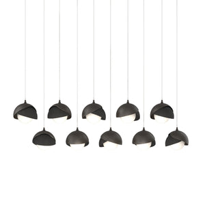Hubbardton Forge - 131205-SKT-LONG-14-10-GG0711 - LED Pendant - Brooklyn - Oil Rubbed Bronze