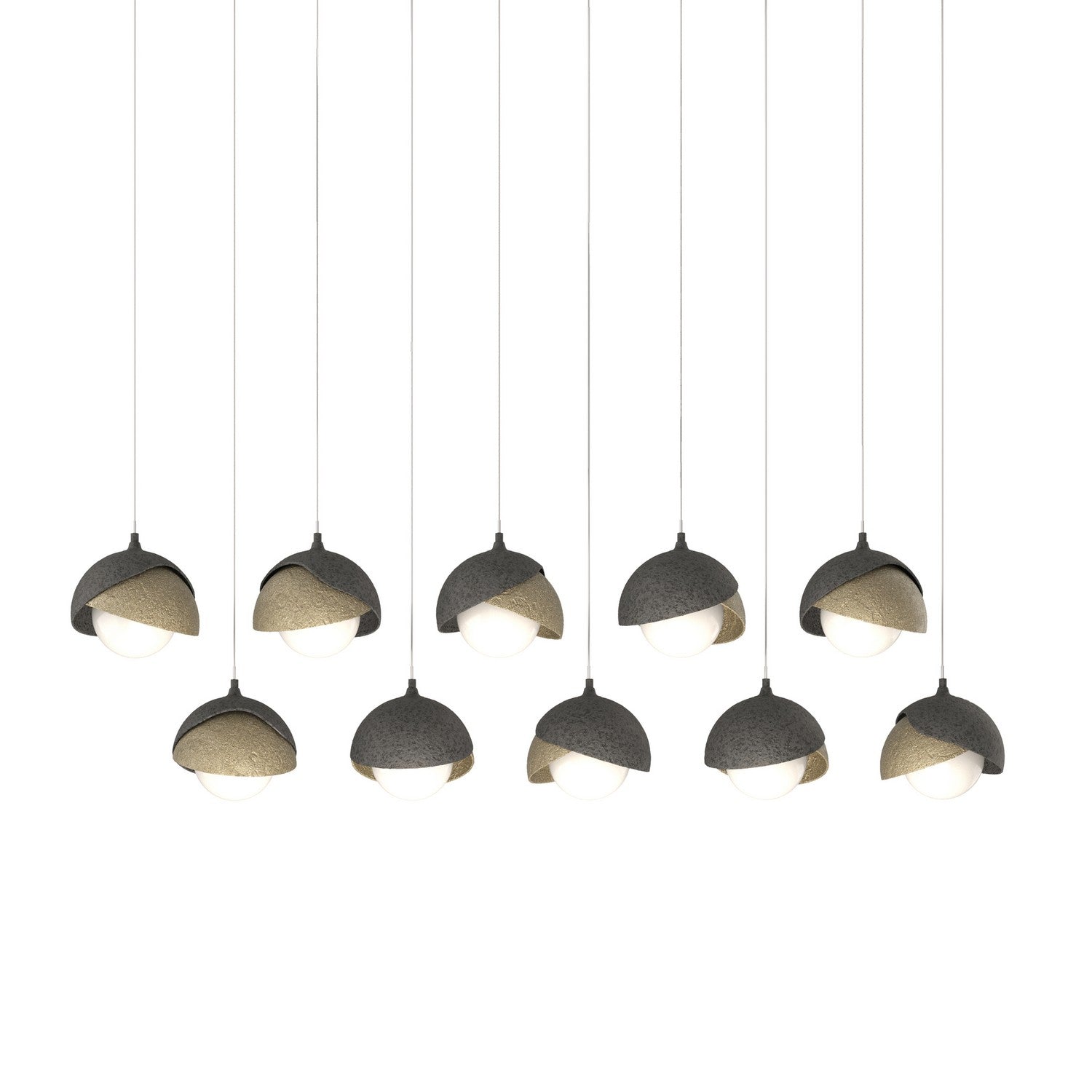 Hubbardton Forge - 131205-SKT-LONG-20-84-GG0711 - LED Pendant - Brooklyn - Natural Iron
