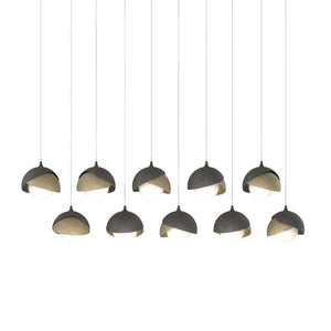 Hubbardton Forge - 131205-SKT-LONG-20-84-GG0711 - LED Pendant - Brooklyn - Natural Iron