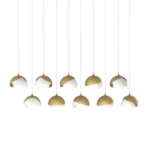 Hubbardton Forge - 131205-SKT-LONG-86-02-GG0711 - LED Pendant - Brooklyn - Modern Brass