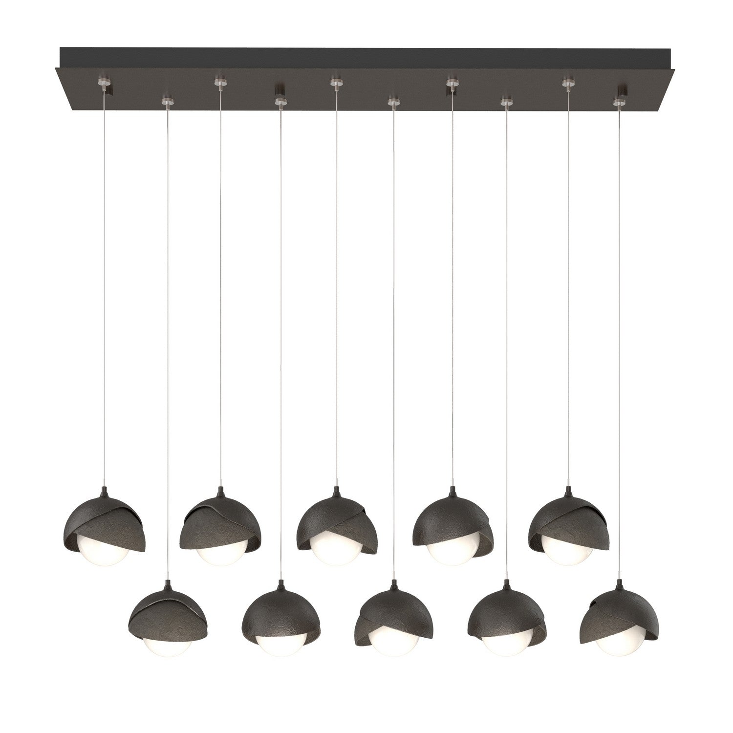Hubbardton Forge - 131205-SKT-STND-14-07-GG0711 - LED Pendant - Brooklyn - Oil Rubbed Bronze