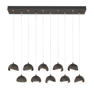 Hubbardton Forge - 131205-SKT-STND-14-07-GG0711 - LED Pendant - Brooklyn - Oil Rubbed Bronze